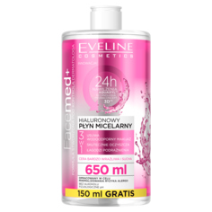 Eveline Cosmetics Facemed гиалуроновая мицеллярная вода 3в1 для лица, 650 мл