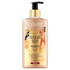 Eveline Cosmetics Brazylian Body Shimmer хайлайтер для тела с золотой пылью, 150 мл