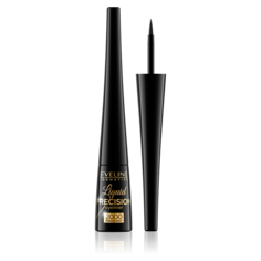 Eveline Cosmetics Liquid Precision Liner 2000 черная жидкая подводка для глаз, 4 мл