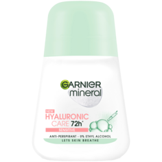 Garnier Mineral Hyaluronic Care 72h Sensitive шариковый антиперспирант для женщин, 50 мл