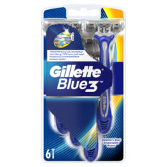 Gillette Blue 3 мужские бритвы, 6+2 шт/1 упаковка