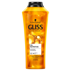 Gliss Oil Nutritive шампунь для сухих и поврежденных волос, 400 мл