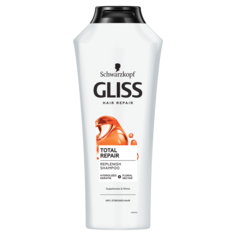 Gliss Total Repair шампунь для сухих и поврежденных волос, 400 мл