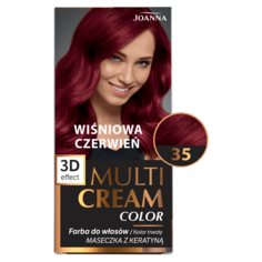 Joanna Multi Cream Color краска для волос 35 вишнево-красная, 1 упаковка