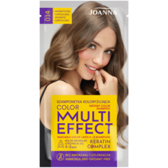 Joanna Multi Effect шампунь для окрашивания волос 014 ароматный капучино, 1 упаковка