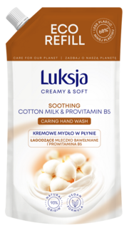 Luksja Cotton запас жидкого мыла, 400 мл