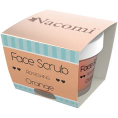 Nacomi Orange апельсиновый скраб для лица и губ, 80 г