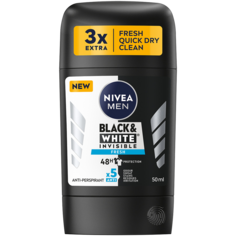 Nivea Men Black&amp;White Fresh мужской стик-антиперспирант, 50 мл