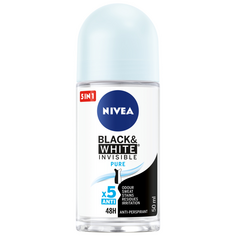 Nivea Black &amp; White Invisible Pure женский шариковый антиперспирант, 50 мл