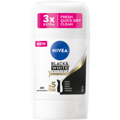 Nivea Black&amp;White Silky Smooth стик-антиперспирант для женщин, 50 мл