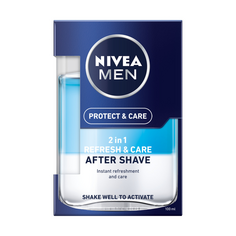 Nivea Men Protect &amp; Care 2w1 освежающий лосьон после бритья, 100 мл