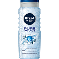 Nivea MEN Pure Impact освежающий гель для душа для мужчин, 500 мл