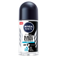 Nivea Men Black &amp; White Invisible Fresh шариковый антиперспирант для мужчин, 50 мл