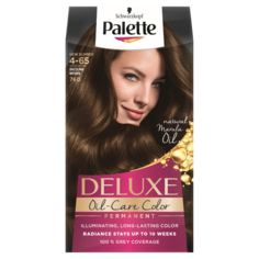 Palette Deluxe Oil-Care краска для волос 4-65 (760) ослепительный шатен, 1 упаковка