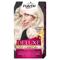 Palette Deluxe Oil-Care Color краска для волос 11-11 ультра титановый блонд, 1 упаковка