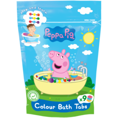 Peppa Pig красители для детской ванночки, 9х16 г