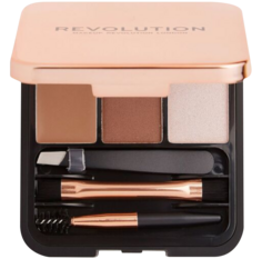 Revolution Makeup Brow Sculpt коричневая палитра для укладки бровей, 2 г