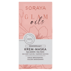 Soraya Glam Oils регенерирующая крем-маска для лица на ночь, 50 мл