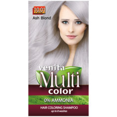 Venita Multi Color шампунь-краска для волос 10.01 пепельно-русый, 40 г