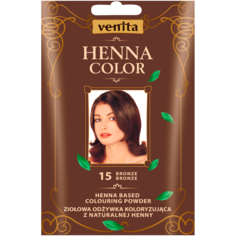 Venita Henna Color травяной кондиционер-краска с хной для волос 15 бронза, 30 г