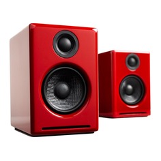 Полочная акустика Audioengine A2+ Wireless, 2 колонки, красный глянец