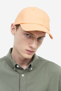 Хлопковая кепка с вышивкой H&amp;M, светло-оранжевый/приключение H&M