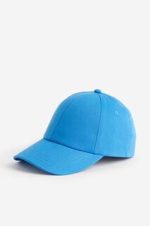 Хлопковая кепка H&amp;M, ярко-голубой H&M