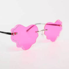 Солнцезащитные очки Public Desire Wavey Heart, ярко-розовый