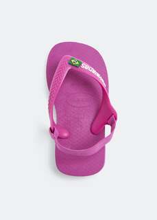 Шлепанцы HAVAIANAS Baby Brazil flip flops, розовый