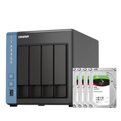 Сетевое хранилище QNAP TS-416 4-дисковое с 4 дисками по 4Тб