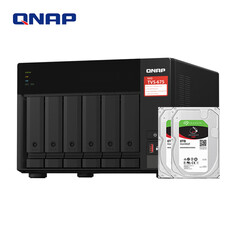 Сетевое хранилище QNAP TVS-675 6-дисковое с 2 Seagate IronWolf 8Тб