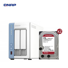 Сетевое хранилище QNAP TS-262C 2-дисковое с 2 дисками по 4ТБ