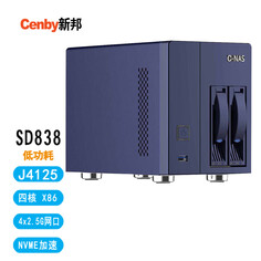 Сетевое хранилище Cenby SD838 2-дисковое 20 ТБ, синий