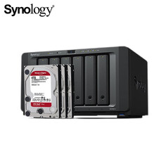 Сетевое хранилище Synology DS1621+ с 6 отсеками и 3 дисками Western Digital Red WD40EFZX емкостью 4 ТБ