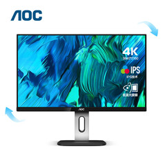 Монитор AOC U27P1U 27&quot; IPS 4K с поднимающимся и вращающимся дисплеем