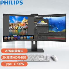 Монитор Philips 346P1CRH 34&quot; 2K 100Гц с интерфейсом Type-C