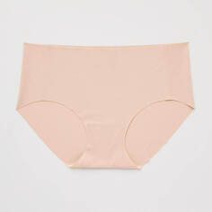 Бесшовные трусы Uniqlo AIRism Ordinary Waist Triangle, бежевый