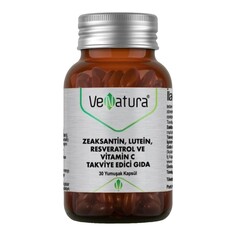 Пищевая добавка Venatura Zeaksantin, Lutein, Resveratrol Vitamin C, 30 капсул