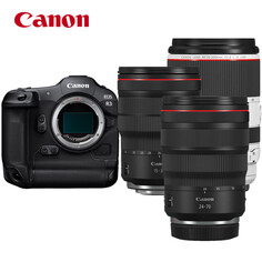 Фотоаппарат Canon EOS R3 （RF15-35+RF24-70+RF70-200） с картой памяти CFe 512G