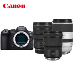 Фотоаппарат Canon EOS R6 Mark II RF 24-70mm F2.8+RF 70-200mm F2.8+RF 15-35mm F2.8 с картой памяти 512G