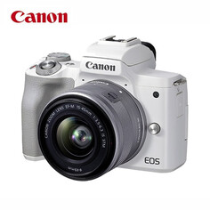 Фотоаппарат Canon EOS M50 Mark II 4K Vlog 15-45mm , белый