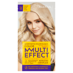 Joanna Multi Effect оттеночный шампунь 02 жемчужный блонд, 40 мл