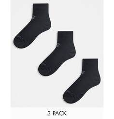 Комплект из трех пар черных носков New Balance до щиколотки