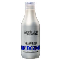 Stapiz Шампунь Sleek Line Blond Shampoo для светлых волос с платиновым оттенком 300мл