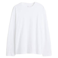 Лонгслив H&amp;M Regular Fit Jersey, белый H&M