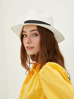 Женская соломенная шляпа-федора LCW Accessories