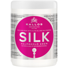 Kallos Silk разглаживающая маска для волос с шелком, 1000 мл