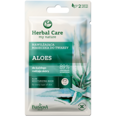 Herbal Care Aloes увлажняющая маска для лица, 2х5 мл/1 упаковка