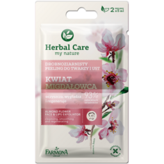 Herbal Care Kwiat migdałowca мелкозернистый скраб для лица и губ, 2х5 мл/1 упаковка