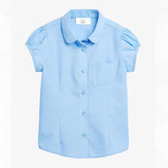 Рубашка для девочки Next, голубой